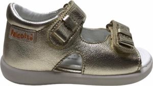 Falcotto 2 velcro's strikjes lederen sandalen Teti goud mt 22