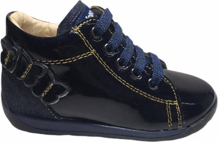 Falcotto 3 vlinders veter schoenen 1605 lak navy - Foto 5