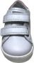 Falcotto velcro's zilveren prints lederen sneakers Mervi Wit - Thumbnail 1