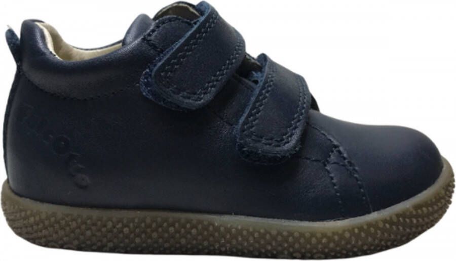 Falcotto velcro's lederen sneakers Anemone Navy