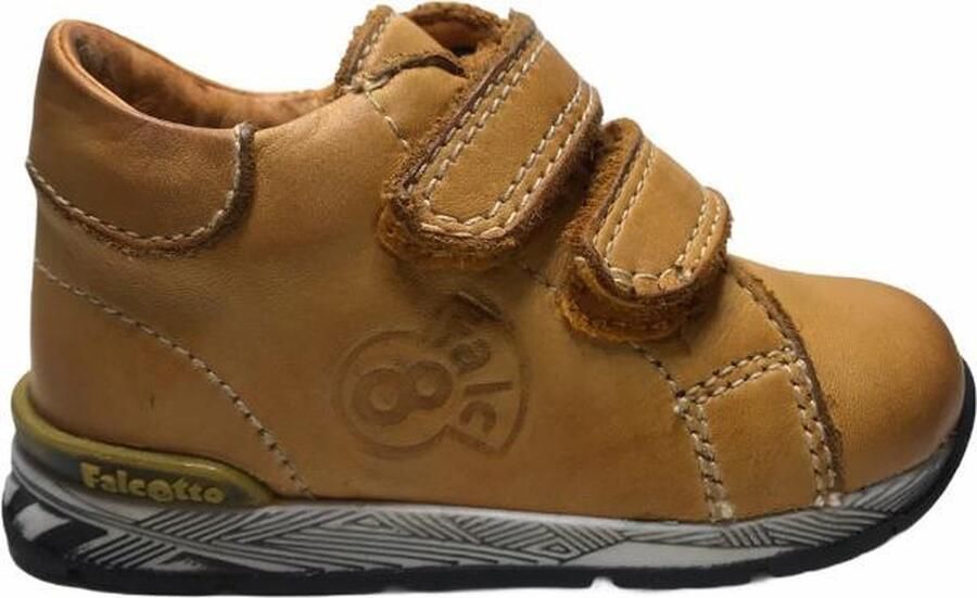 Falcotto 2 velcro's sportieve lederen sneakers Brad Maisgeel mt 19