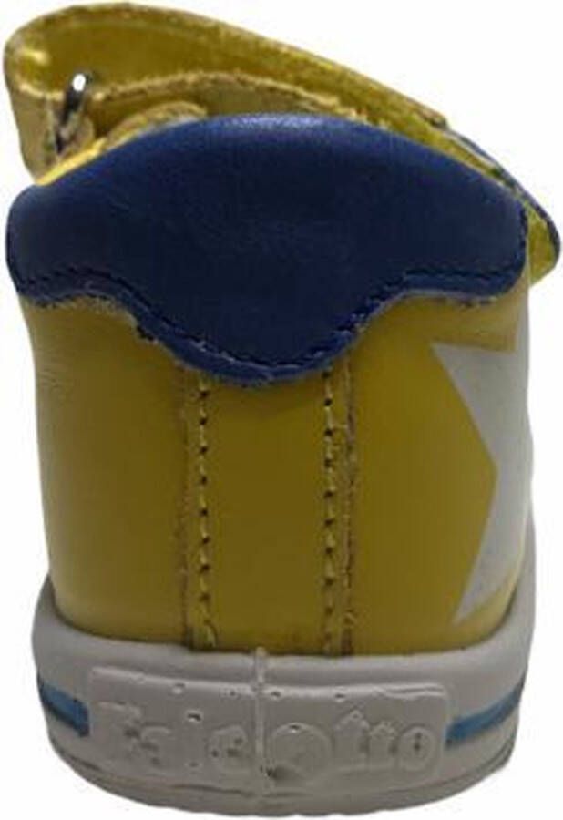 Falcotto 2 velcro's witte ster lederen sandalen Elios geel mt 19 - Foto 2