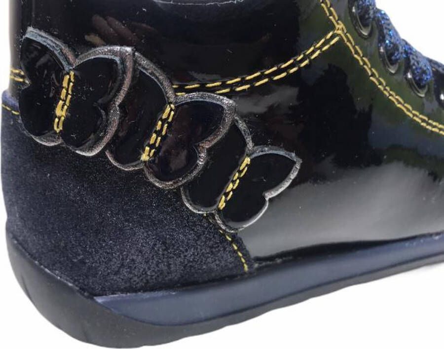 Falcotto 3 vlinders veter schoenen 1605 lak navy