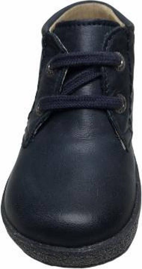 Falcotto effen lederen veter schoenen 233 navy - Foto 4