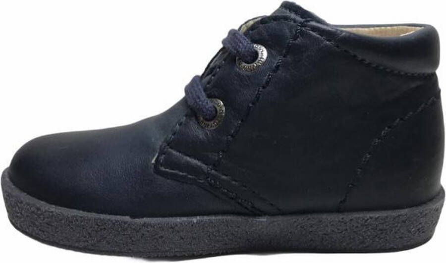 Falcotto effen lederen veter schoenen 233 navy - Foto 3