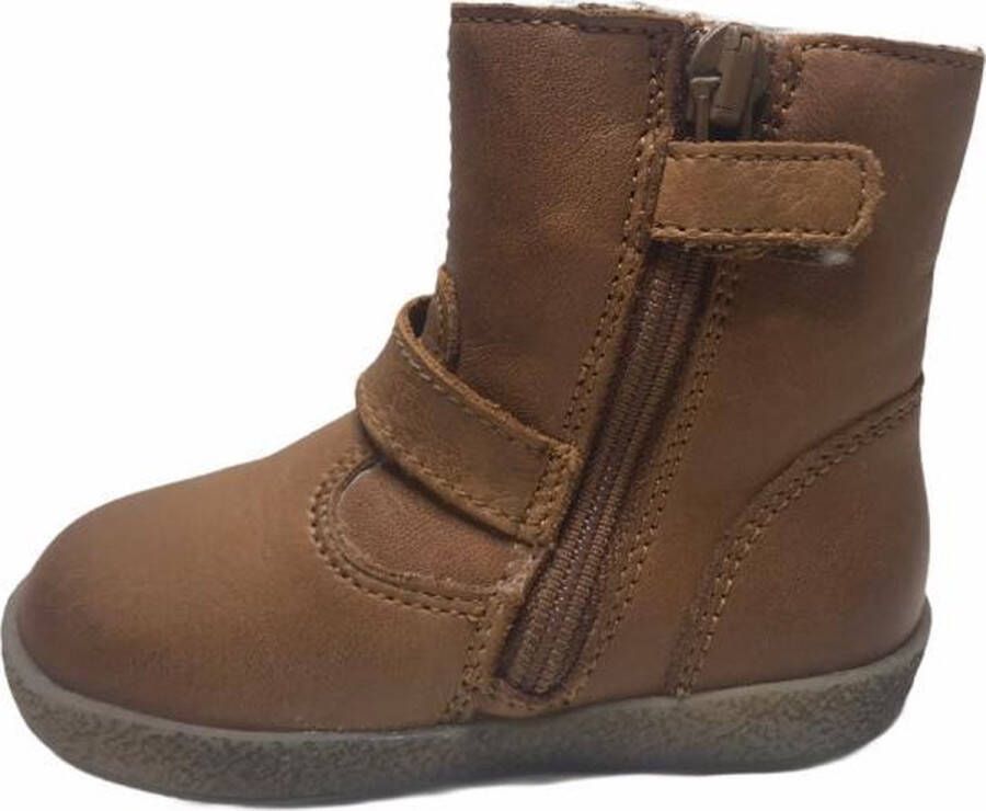 Falcotto gespje rits warme laarsje 1213 cognac