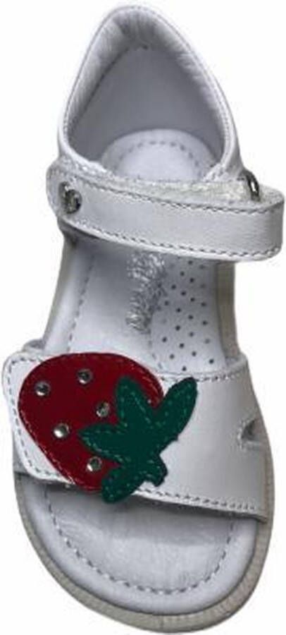 Falcotto velcro aardbei sandalen 1638 wit - Foto 2