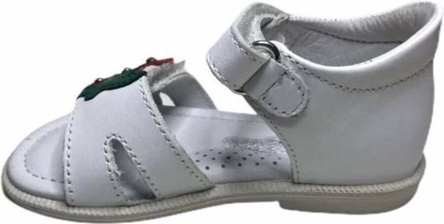 Falcotto velcro aardbei sandalen 1638 wit