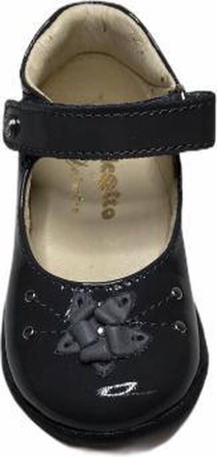Falcotto velcro bloem ballerina 1234 lak dk grijs - Foto 3