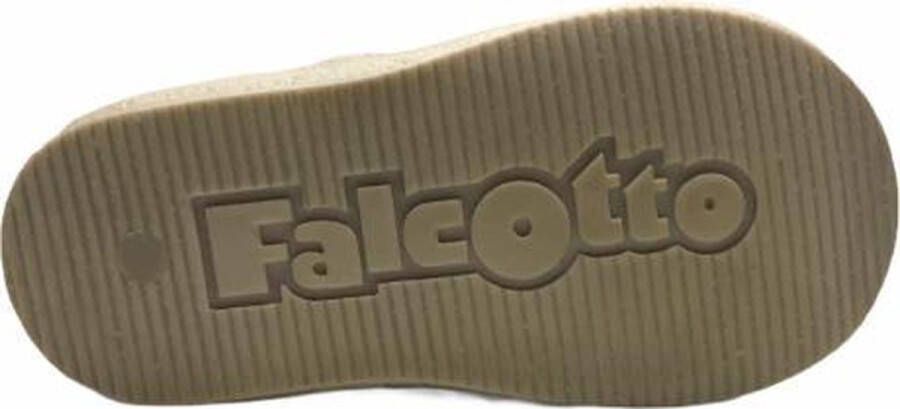 Falcotto velcro effen lederen sneakers 246 orange blauw