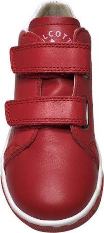 Falcotto velcro effen lederen sneakers adam rood wit - Foto 4