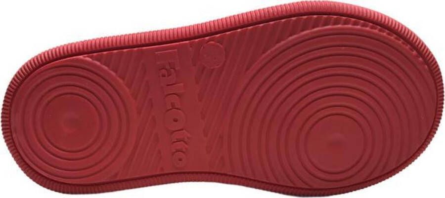 Falcotto velcro effen lederen sneakers adam rood wit - Foto 5