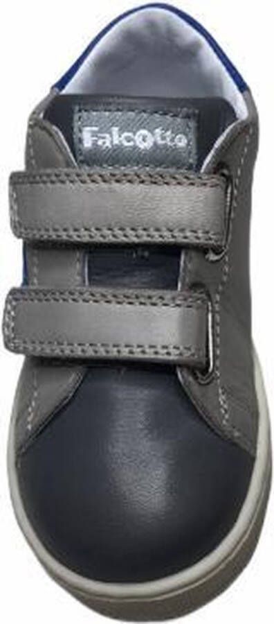 Falcotto velcro sneakers sirio antracite grijs blauwe ster - Foto 4