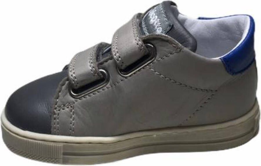 Falcotto velcro sneakers sirio antracite grijs blauwe ster