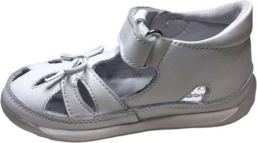 Falcotto velcro strikje gesloten sandalen 1353 wit