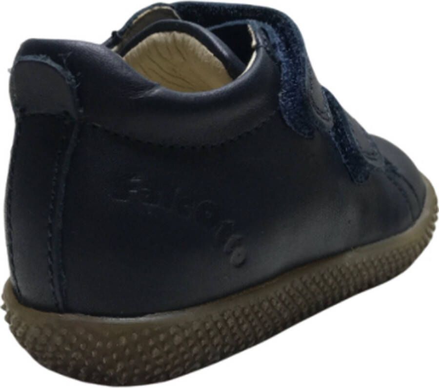 Falcotto velcro's lederen sneakers Anemone Navy