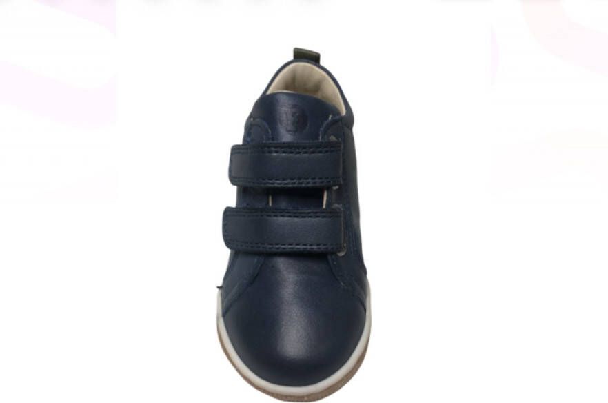 Falcotto velcro's lederen sneakers Haley Navy Groen