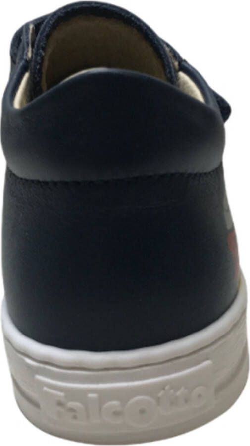 Falcotto velcro's rode vespa lederen sneakers Avispa Navy - Foto 4