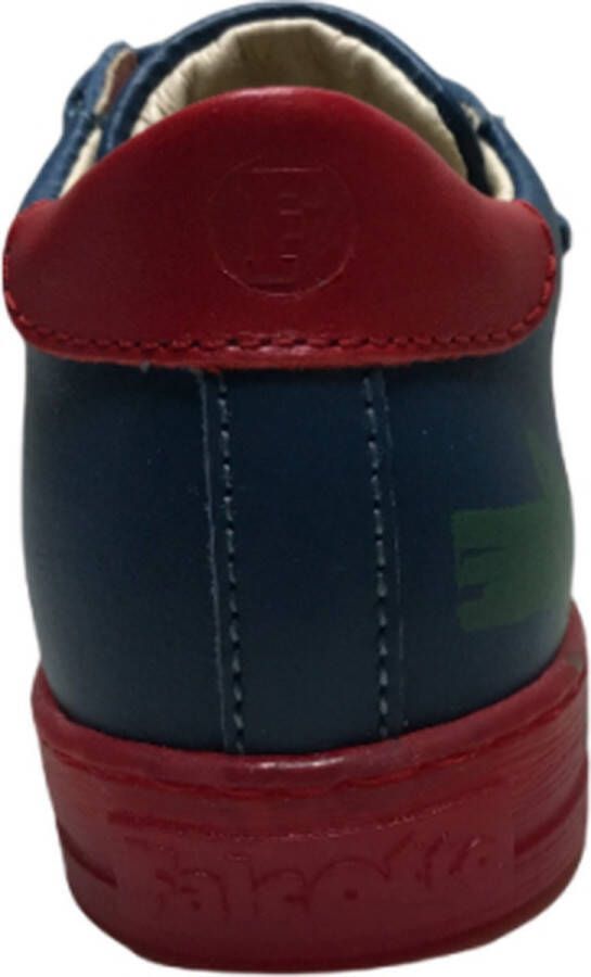 Falcotto velcro's ster lederen sneakers Flechter dk Turquiose rood - Foto 4