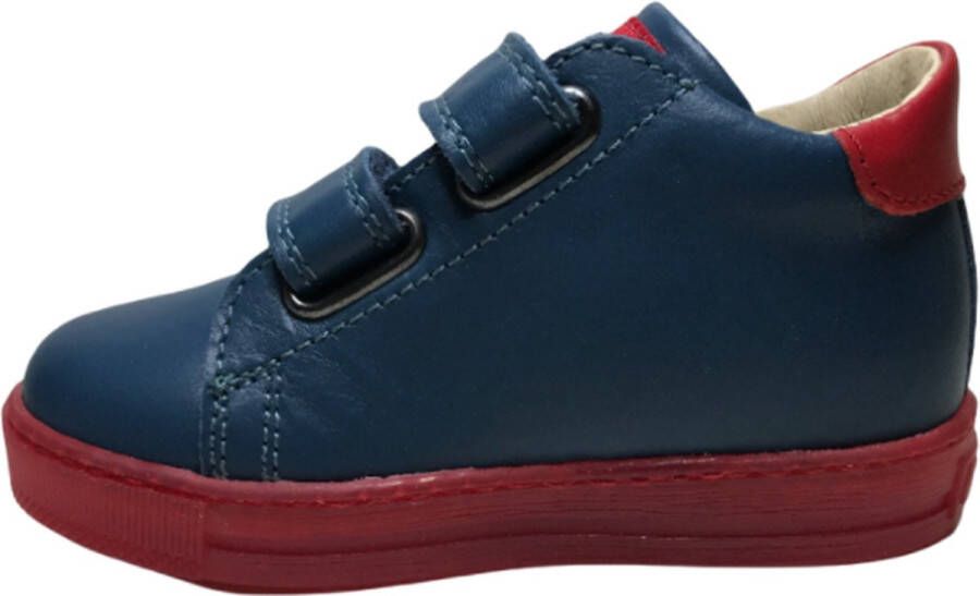 Falcotto velcro's ster lederen sneakers Flechter dk Turquiose rood - Foto 3