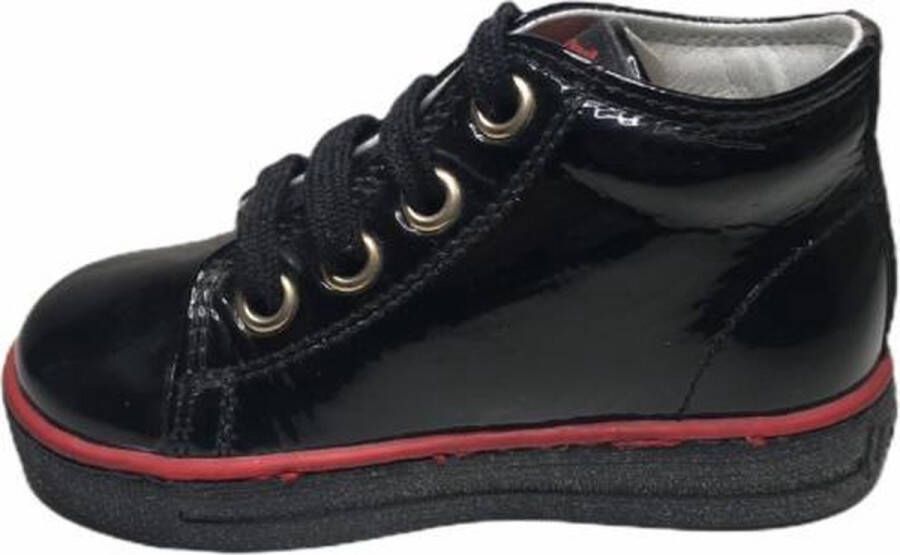 Falcotto veter sneakers magic lak zwart