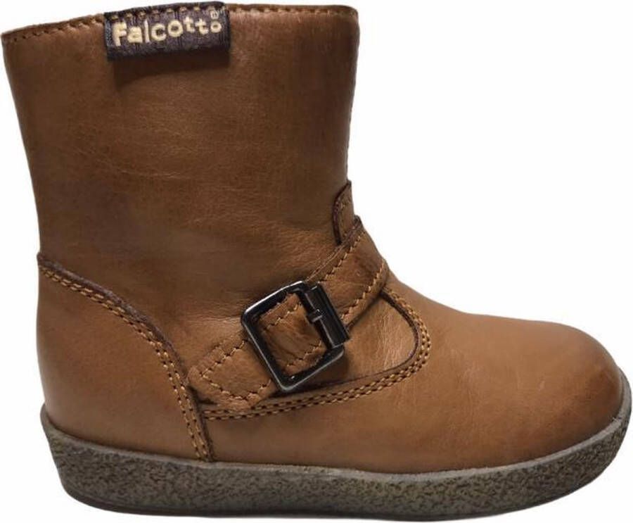 Falcotto gespje rits laarsje 1213 cognac