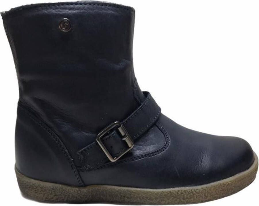 Falcotto gespje rits warme lederen laarsje casper navy
