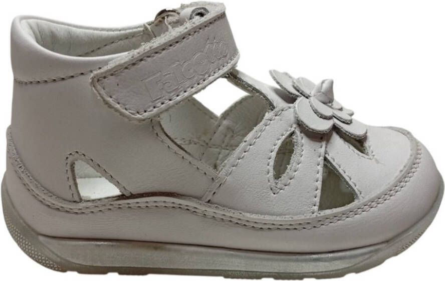 Falcotto Katara velcro gesloten sandalen bloem wit
