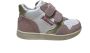 Falcotto Klip velcro's hoge lederen sportieve sneakers Wit Roze - Thumbnail 1