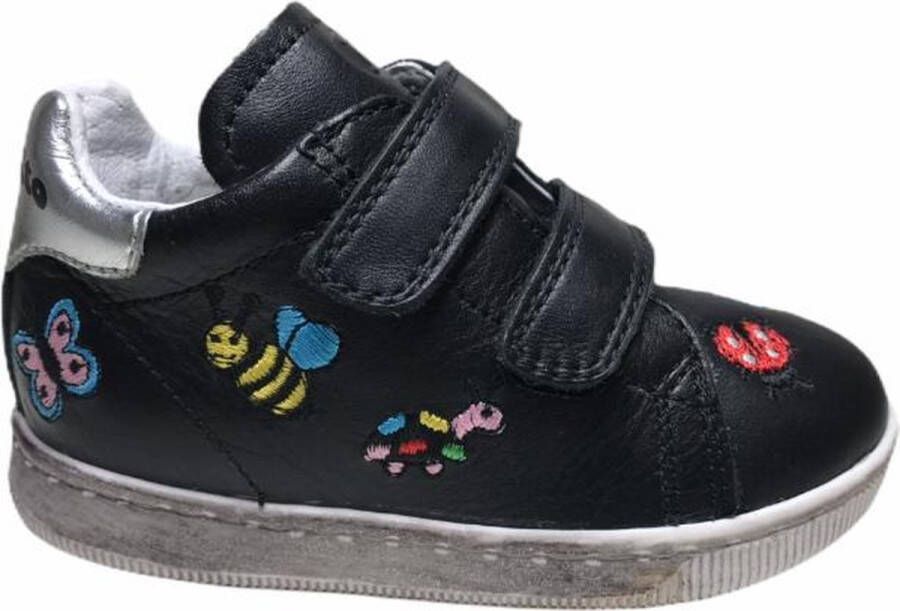Falcotto meisje velcro sneaker sindy zwart