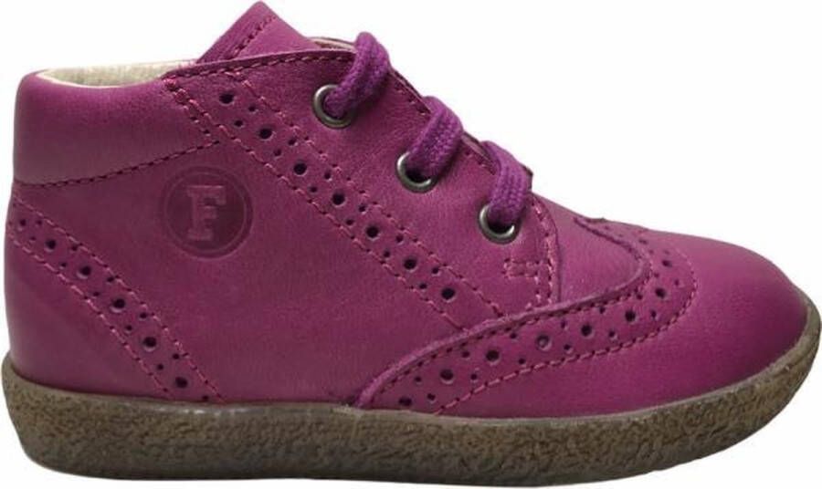 Falcotto oxford lederen veter schoenen 4177 fuxia - Foto 3