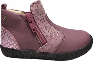 Falcotto rits studs kort laarsjes 4180 oud roze roze