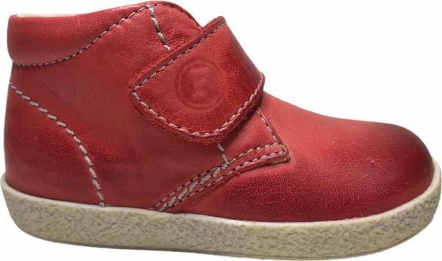 Falcotto velcro effen lederen sneakers 246 rood
