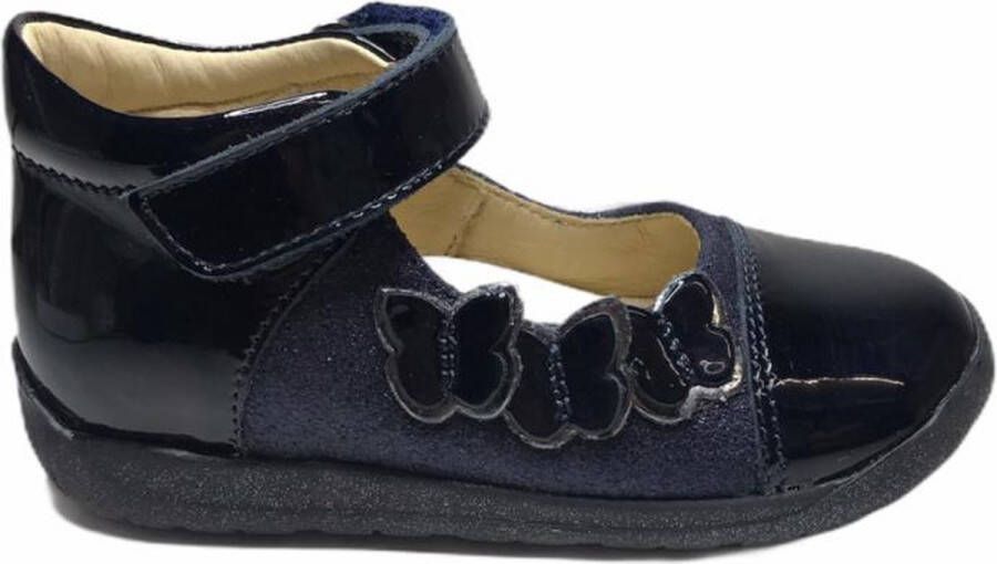 Falcotto velcro vlinders ballerina lak navy - Foto 1