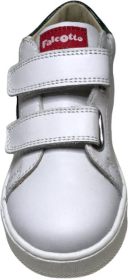 Falcotto velcro's croco rode ster lederen sneaker Sasha wit - Foto 2