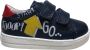 Falcotto velcro's gele pijl lederen sneakers Mervi navy - Thumbnail 2
