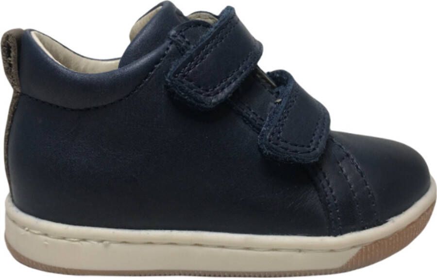 Falcotto velcro's lederen sneakers Haley Navy Bruin - Foto 1