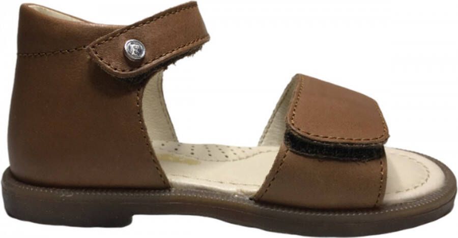 Falcotto velrco's lederen sandalen Silt Cognac