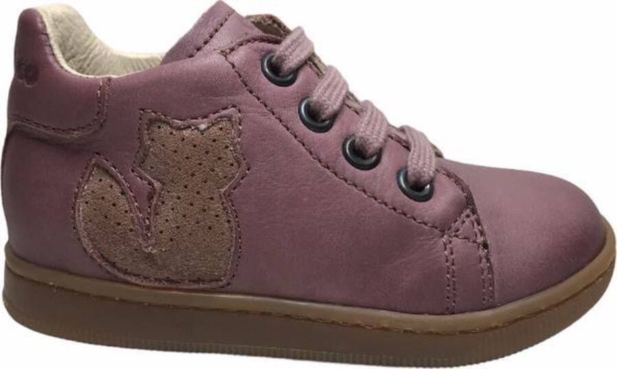 Falcotto vosje lederen veter sneakers Klingon oud roze