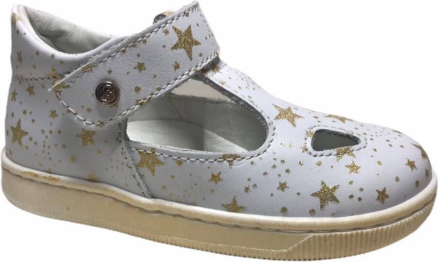 Falcotto zomerschoenen kos wit goud