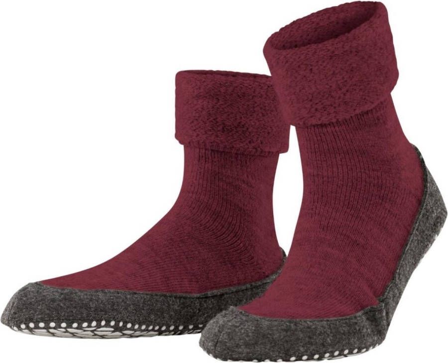FALKE Cosyshoe Sloffen 16560 Rood 8498 burnt siena
