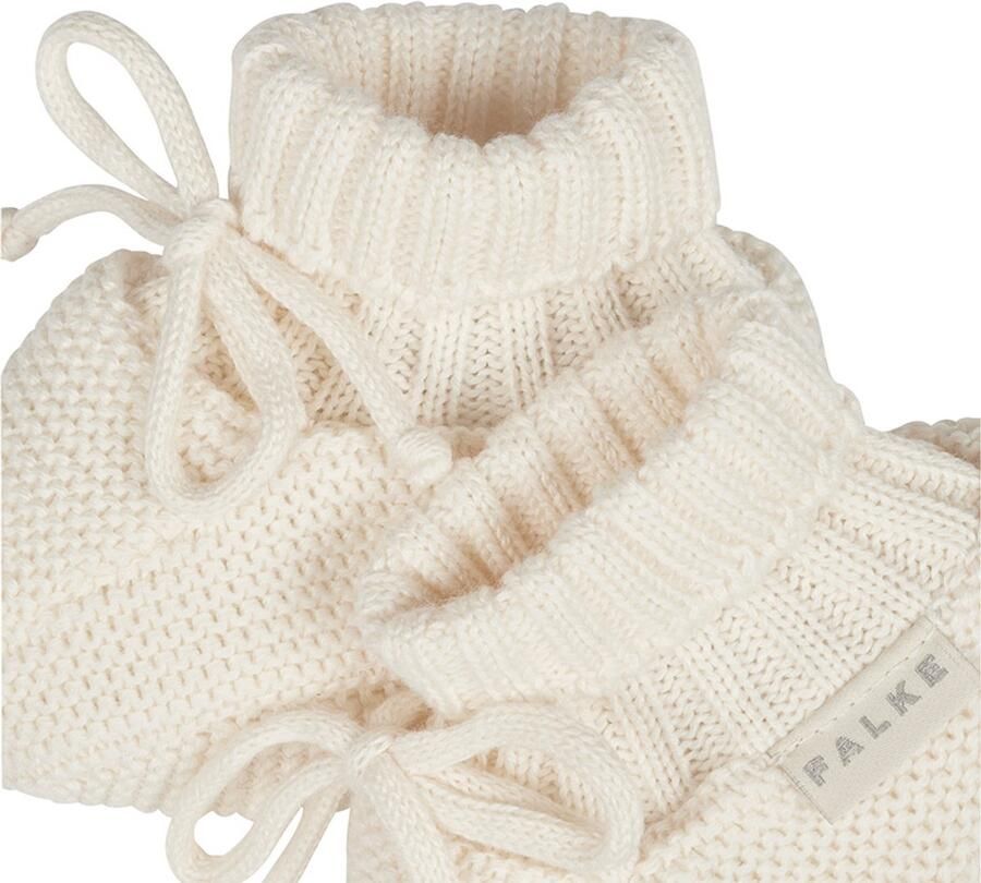 FALKE Knitted Bootsock eenkleurig katoen sokken baby crème - Foto 2
