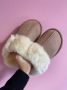 FashionForMe Fluffy Sloffen Pantoffels Grijs - Thumbnail 1