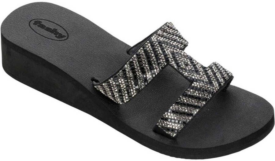 Fashy Ashley Slippers Zwart Vrouw