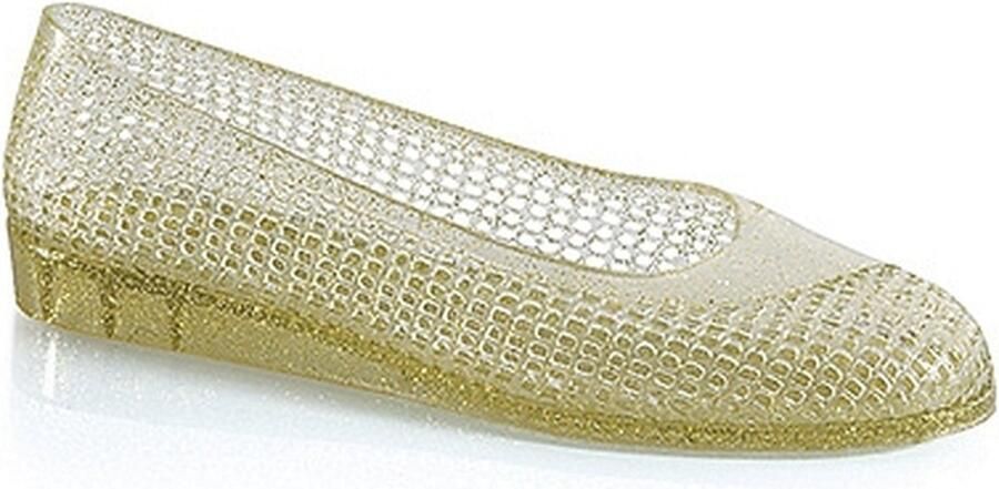 Fashy Ballerina waterschoenen goud glitters dames sleehakje zwemschoenen strandschoenen modie
