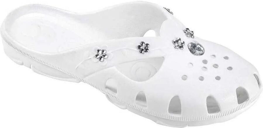 Fashy Brighton Slippers Wit Vrouw