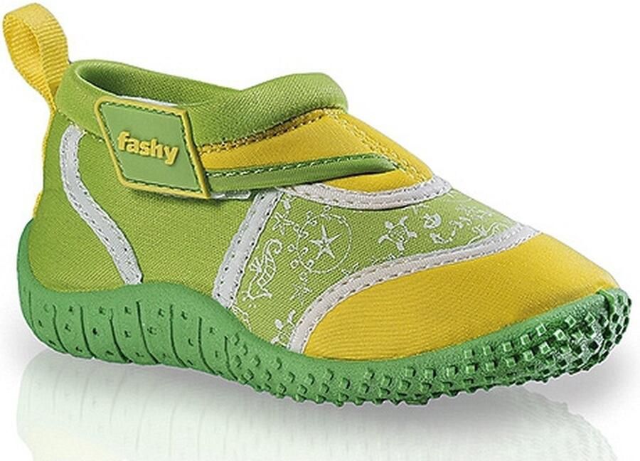 Fashy Groen gele kinder waterschoenen