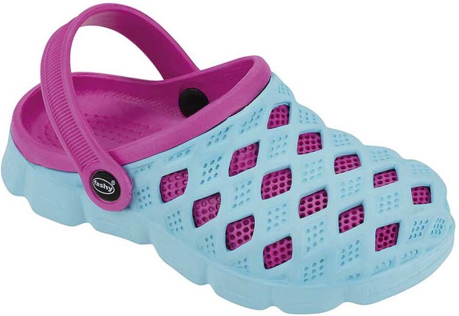 Fashy Sephia Klompen Blauw Roze Meisjes