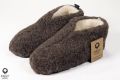Fast wool Spaanse sloffen 100% wol bruin - Bruin