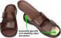 Fbaldassarri -Heren bruin donker pantoffels & slippers - Thumbnail 1